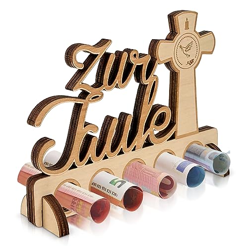 Hochwertiges Geldgeschenk aus Holz für Taufe, Geburtstag und besondere Anlässe