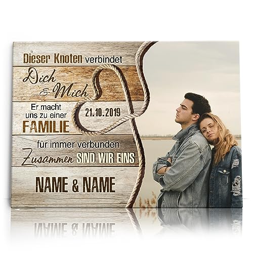 Personalisiertes Foto-Leinwandbild für Verliebte | Einzigartiges Geschenk für besondere Anlässe