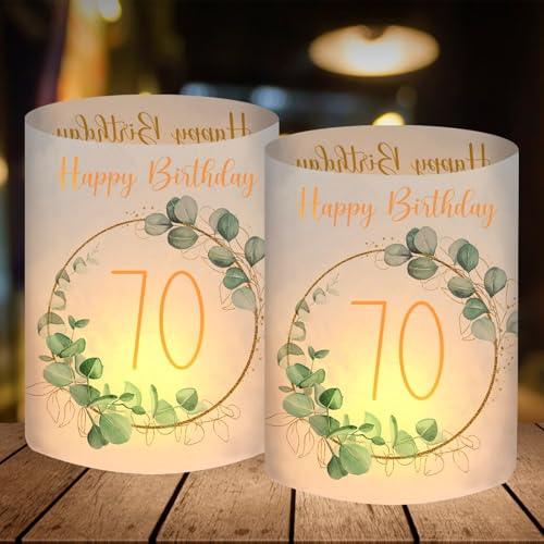 Exklusive Tischdeko zum 70. Geburtstag: Windlichter für besondere Momente