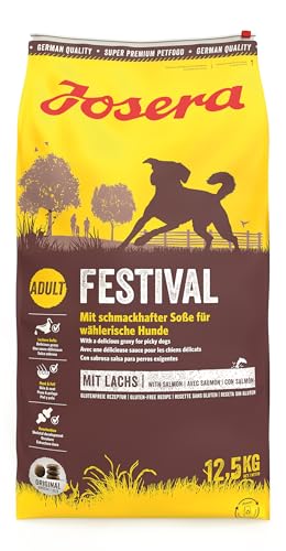 Verwöhne deinen wählerischen Hund mit JOSERA Festival Trockenfutter - Lachs & Geflügel