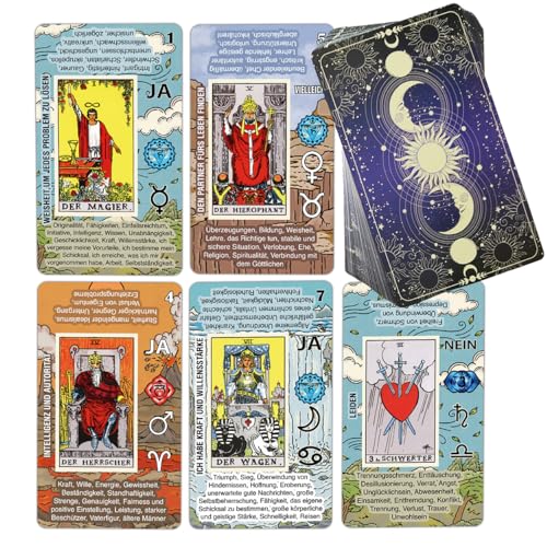 Tarotkarten für Anfänger: Einfaches & schnelles Legen lernen mit deutschen Bedeutungen