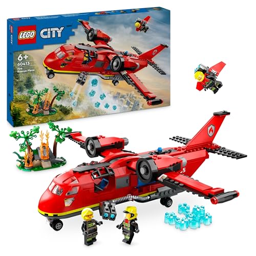 Spannendes LEGO City Löschflugzeug Feuerwehr-Set für Kinder, tolle Geschenkidee