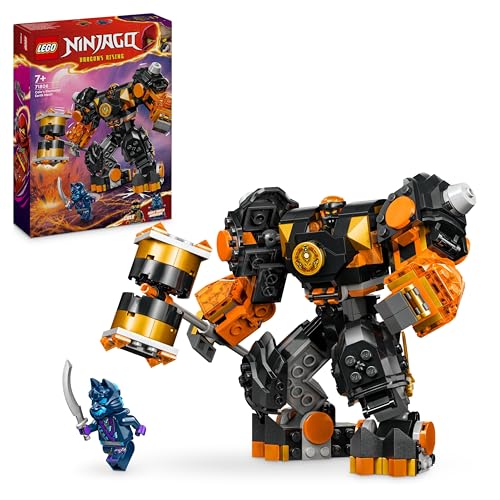 Mit LEGO NINJAGO Coles Erdmech: Actionfiguren-Spielzeug für 7-jährige, inklusive 2 Figuren
