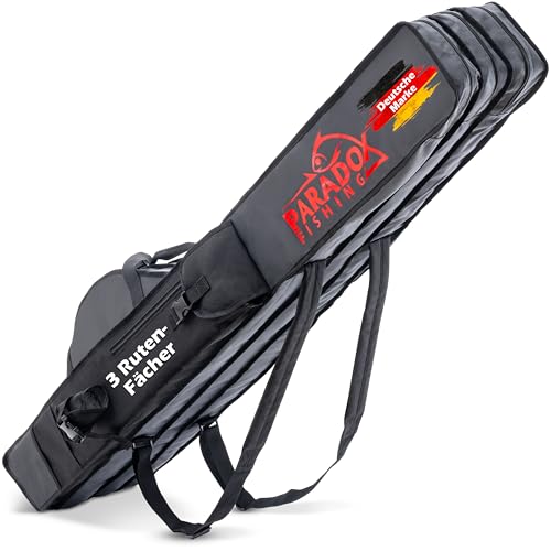 Hochwertige Paradox Rutentasche mit 3 Fächern I Perfektes Geschenk für Angler!