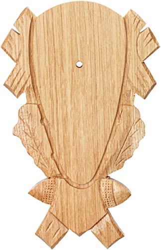 Handgefertigtes Rehbock-Gehörnbrett aus Eichenholz mit eleganten Verzierungen - 5 Stück.