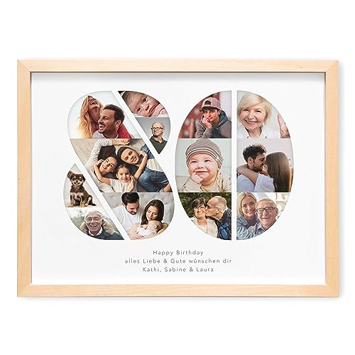 Personalisiertes Fotogeschenk zum 80. Geburtstag - Unvergessliche Erinnerung!