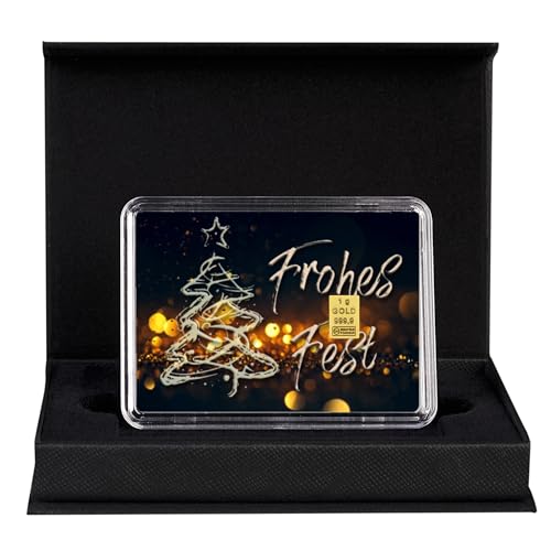Einzigartiges Weihnachtsgeschenk: Goldbarren 1g in edler Geschenkbox - Exklusive Geschenkidee!
