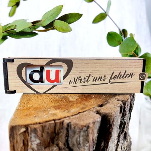 Emotionale Schokoladen-Geschenkbox für Kollegen - Du wirst uns fehlen!