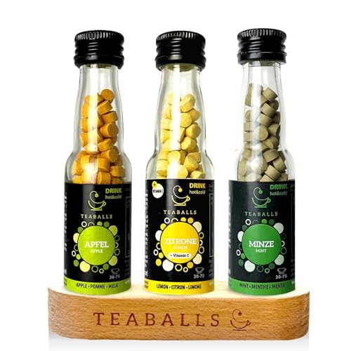 Entdecke den frischen Geschmack mit dem 3er Set Teaballs für 120 Tassen Tee.