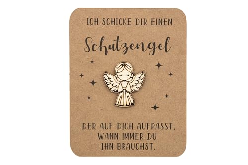 Personalisierter Schutzengel aus Holz für gute Fahrt - Ideales Geschenk für Anfänger!