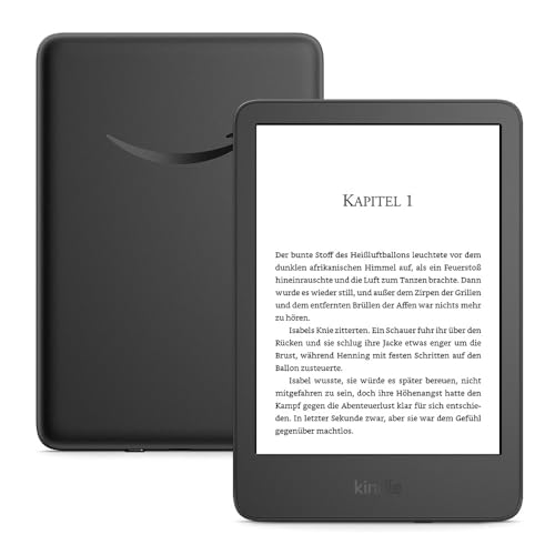 Leichtester Kindle mit blendfreiem Bildschirm, schnellem Umblättern, anpassbarem Frontlicht