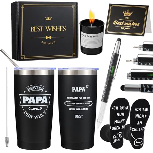 Originelles Geschenk für Papa - Thermobecher für Vatertag, Weihnachten und Geburtstag