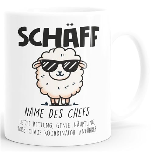 Lustige Moonworks® Tasse für Chef - Perfekte Geschenkidee zu Weihnachten und Geburtstag