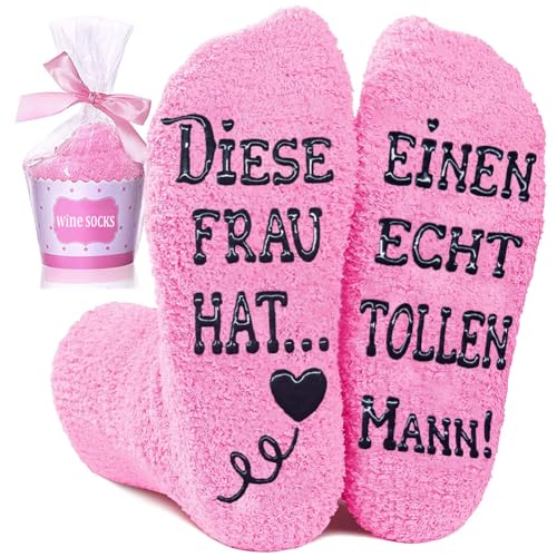 Lustige Socken mit Spruch: Perfektes Geschenk für die Frau zum Hochzeitstag