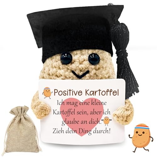 Glücksbringer Geschenke: Positive Kartoffel für Abschlüsse, Prüfungen & mehr