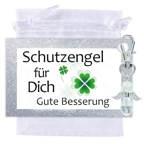 Schutzengel Schlüsselanhänger - Geschenkidee für Genesung - Für Mama, Schwester, Tochter