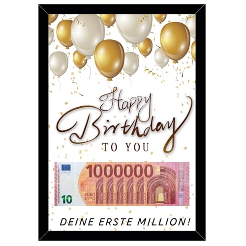 Originelles Geldgeschenk zum Geburtstag: Personalisiert & kreativ verpackt, für deine erste Million