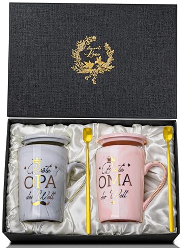 400ml Tasse: Beste Oma & Opa der Welt - Perfektes Geschenk für Großeltern