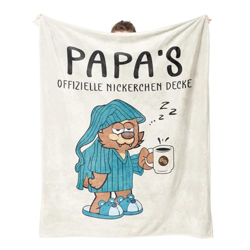 Personalisierte Decke für Papa: Perfektes Geschenk zum Vatertag & Geburtstag