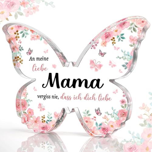 Überrasche Mama mit einem eleganten Acryl-Schmetterling - perfektes Geschenk für Muttertag!