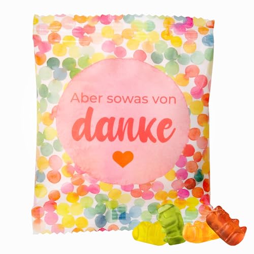 Bunte Gast-Geschenk-Tütchen mit Trolli Gummibärchen, perfekt für jeden Anlass!