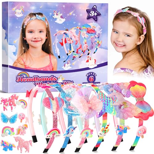 Kreative Einhorn Geschenkideen für Mädchen: Haarschmuck Bastelset für 4-12 Jahre