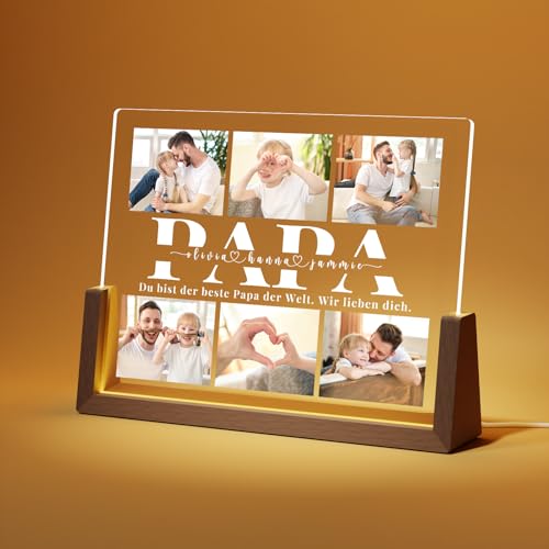 Personalisierte LED Bilderrahmen: Ausgefallene Geschenke für Papa zum Vatertag
