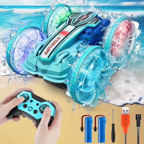 RC Amphibienfahrzeug: Ferngesteuertes Auto für Kinder 3-12 Jahre - Perfektes Geschenk für Weihnachten und Geburtstage