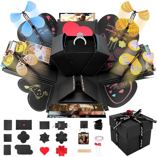 Kreative Überraschungsbox für besondere Anlässe - Handgemachte Foto-Scrapbooking-Geschenkbox