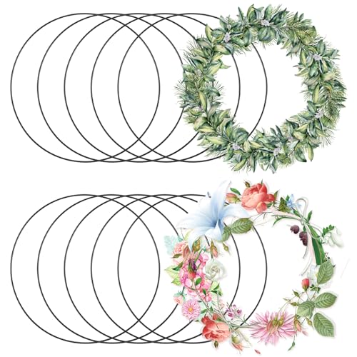Schwarze Metallringe für DIY-Projekte - Perfekt für Hochzeit, Traumfänger und Wanddeko