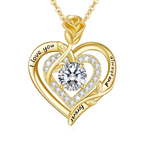 Hochwertige LAVUMO Moissanite Halskette - perfektes Geschenk für Frauen zu Weihnachten!