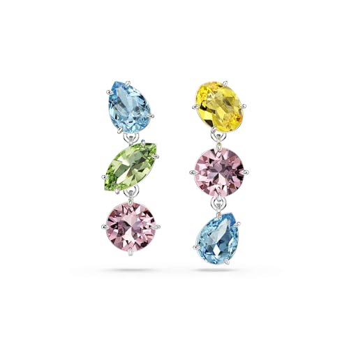 Exklusive Vergoldete Ohrstecker mit Grünen Swarovski Kristallen - Perfektes Geschenk!