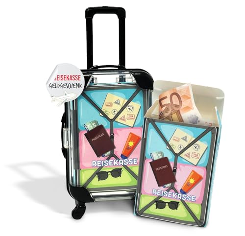 Miniatur Reisekoffer als Geldgeschenk für den nächsten Urlaub - Originelle Reisekasse