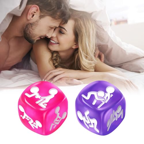 Erotisches Würfelspiel-Set für Paare: 2 Erotikwürfel, Spaß für Schlafzimmerpartys!