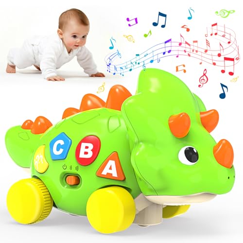 Musikalisches Dino-Krabbelspielzeug für Babys ab 6 Monaten - Perfektes Geschenk!