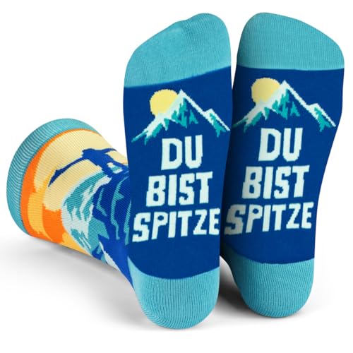 Originelle Bergsocken: Lustiges Geschenk für Wanderer, Männer und Frauen, Bergliebhaber