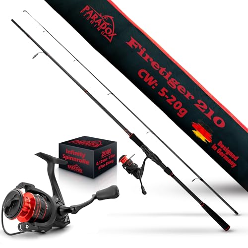 Holen Sie sich die Paradox Fishing Firetiger Spinnrute mit Rolle!