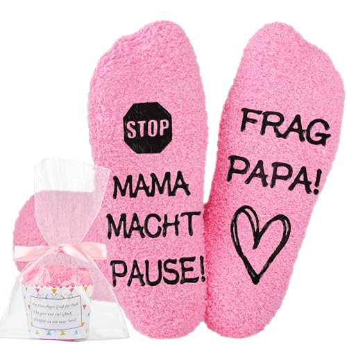 Originelle Mama Socken mit Spruch - Perfekte Geschenkidee für Muttertag, Geburtstag und Weihnachten