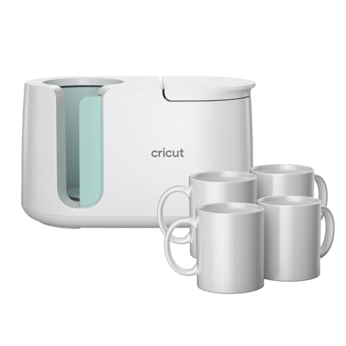 Personalisierte Tassen im Handumdrehen: Cricut Tassenpresse mit 4 leeren Tassen
