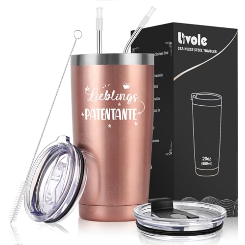 Überrasche deine Lieblingspatentante mit diesem isolierten Thermobecher - perfektes Geschenk!