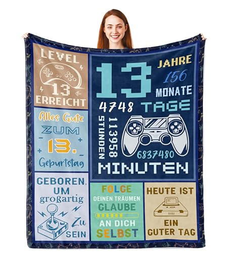 Originelles Geschenk für Teenager Jungs zum 13. Geburtstag - Deko Decke 150x130cm