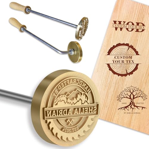 Personalisiertes Brandeisen: Eigenes Logo für Holz, Leder, Backen - Perfektes Geschenk für Designer-Hochzeitsparty