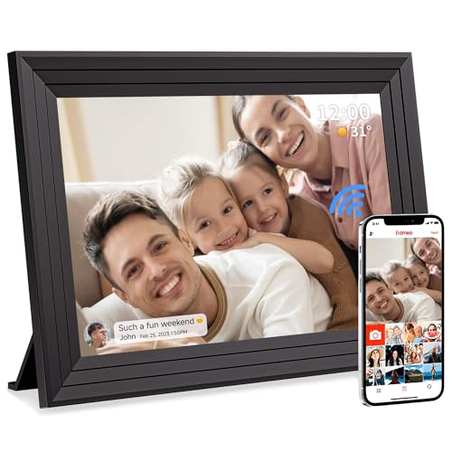 10,1 Zoll WLAN Digitaler Bilderrahmen mit 32GB Speicher, HD IPS Touchscreen