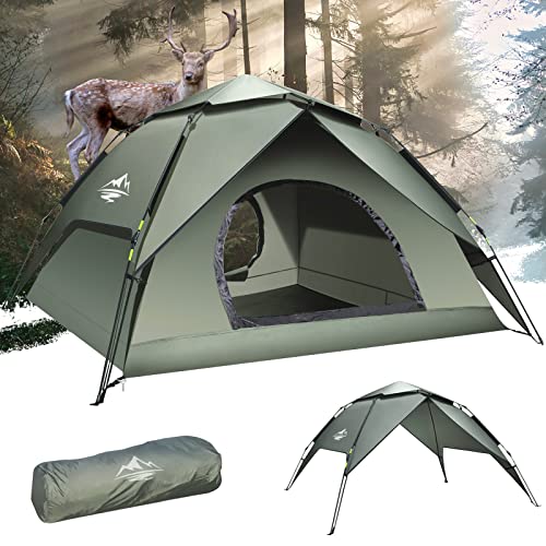Ultraleichtes Automatikzelt für 2-3 Personen: Wasserdicht, winddicht, UV-Schutz, einfach aufzubauen. Ideal für Camping, Trekking, Familien und Rucksackreisen.