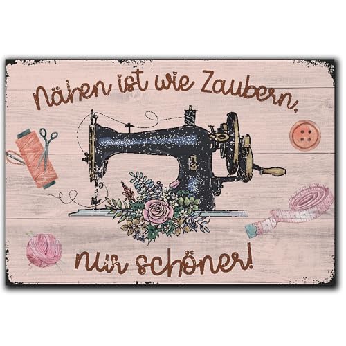 Entdecke die witzigen LANOLU Kühlschrankmagnete für Näh-Fans - 8x5,5cm, inklusive Sprüchen!