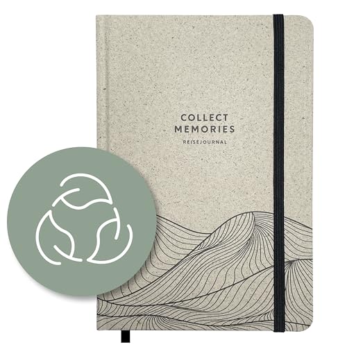 Entdecke die Welt mit dem hochwertigen finestfeel® Reisetagebuch - perfektes Geschenk!