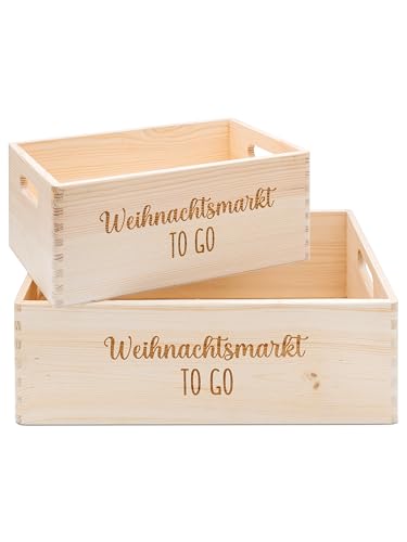 Überraschend individueller Adventskalender: Personalisierte Adventskiste aus Holz mit edler Gravur