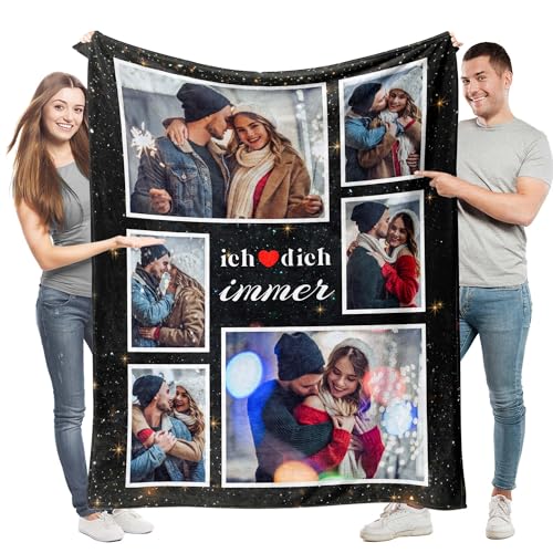 Personalisierte Flanelldecke mit Foto - Perfektes Muttertagsgeschenk für Frauen