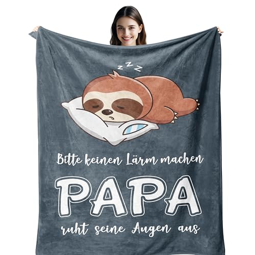 Überrasche den besten Papa mit einer kuscheligen Decke zum Geburtstag!