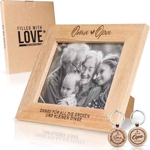 Personalisiertes Geschenkset für Oma und Opa mit Gravur